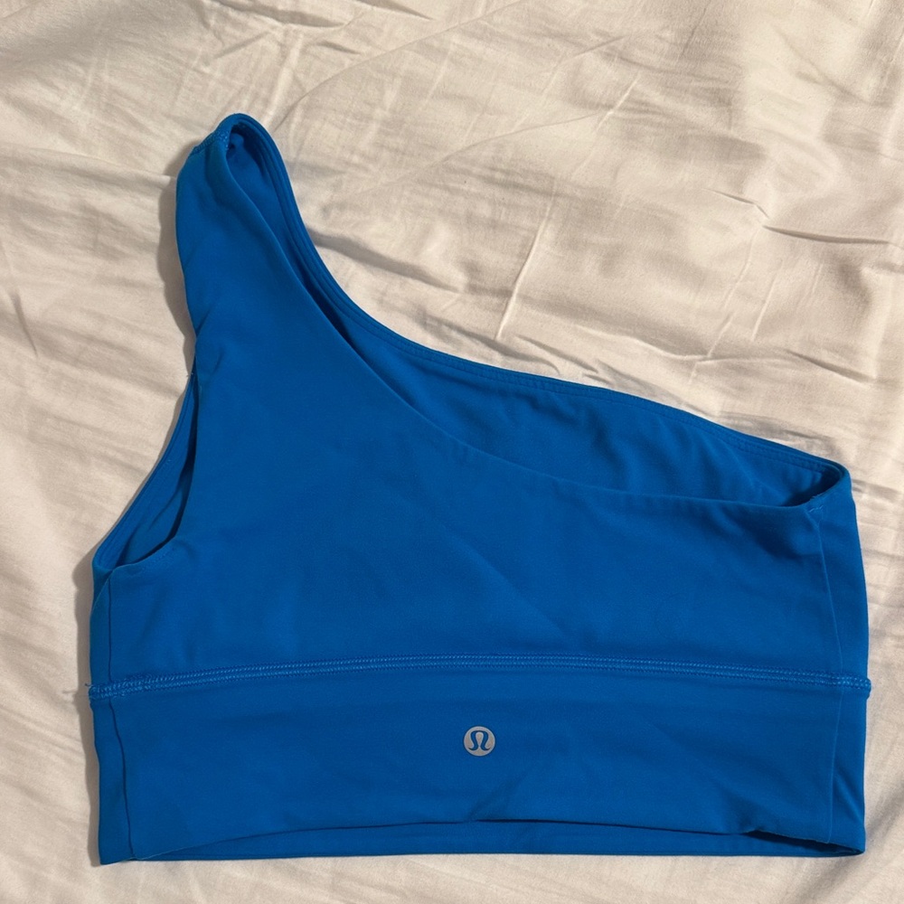 lululemon athletica Asymmetric One-Shoulder Sports Bra - Bright Blue
